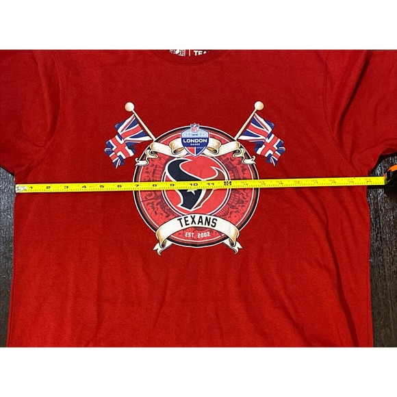 NEW Houston Texans NFL Team Apparel T-Shirt Mens Medium London Games Limited Ed - Picture 6 of 7